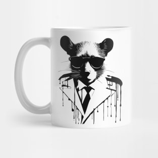 Ink-Clad Scholar: The Serious Mouse Mug